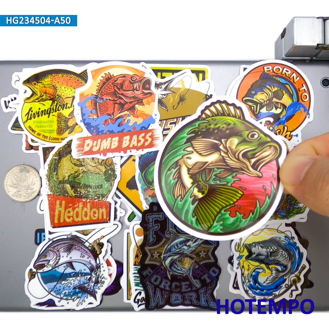 Fishing Equipment Box - 20/30/50Pieces Fisherman Style Go Fishing Stickers
