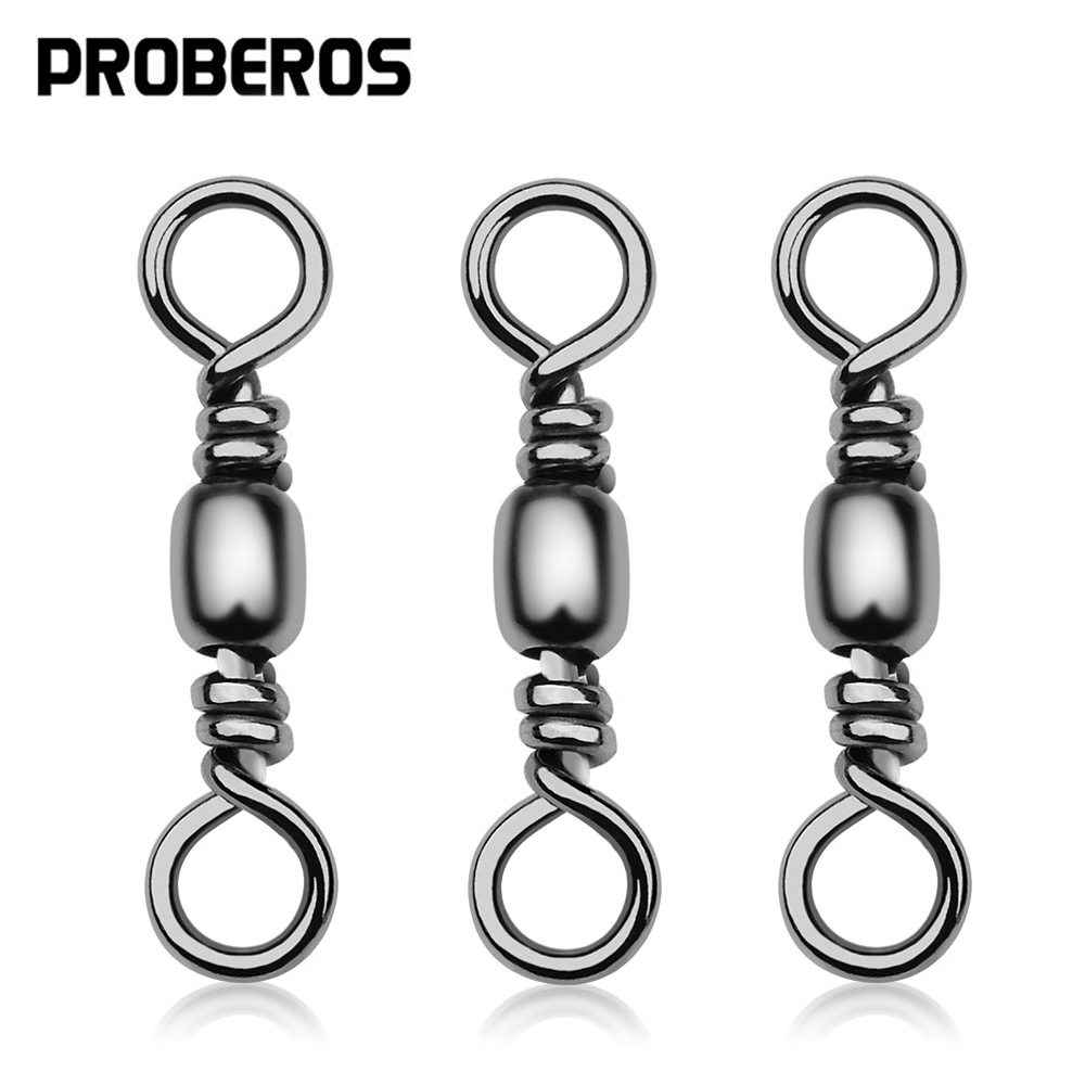 Saltwater Fishing Hook - 100Pcs Fishing Swivels Connector Barrel Stainless