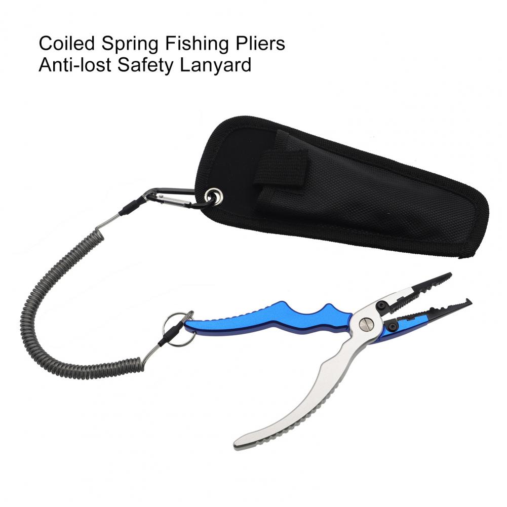 Fishing Pliers - Anti-lost Rope Retractable with Keyring Carabiner