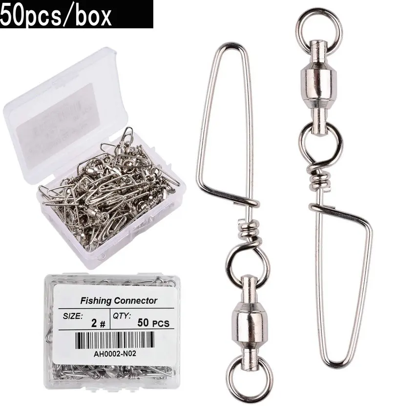 Fishing Equipment Box - Bộ 50 Câu Cá Bi Xoay