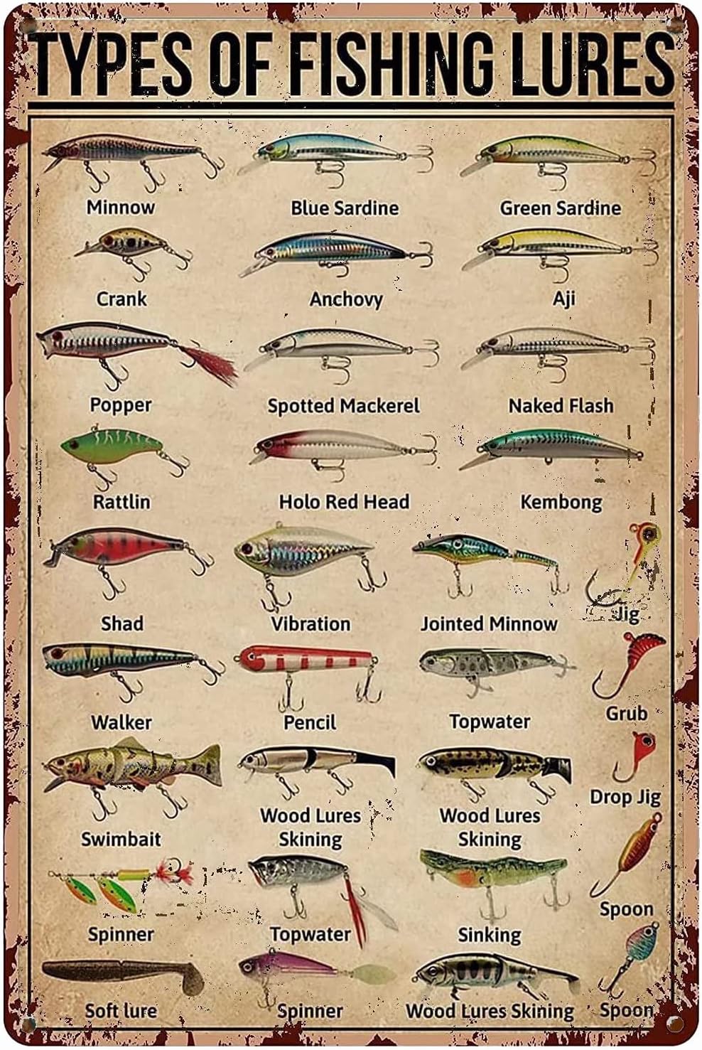 1d,TYPES OF FISHING LURES Know - đánh giá và giá Fishing Equipment And Accessories