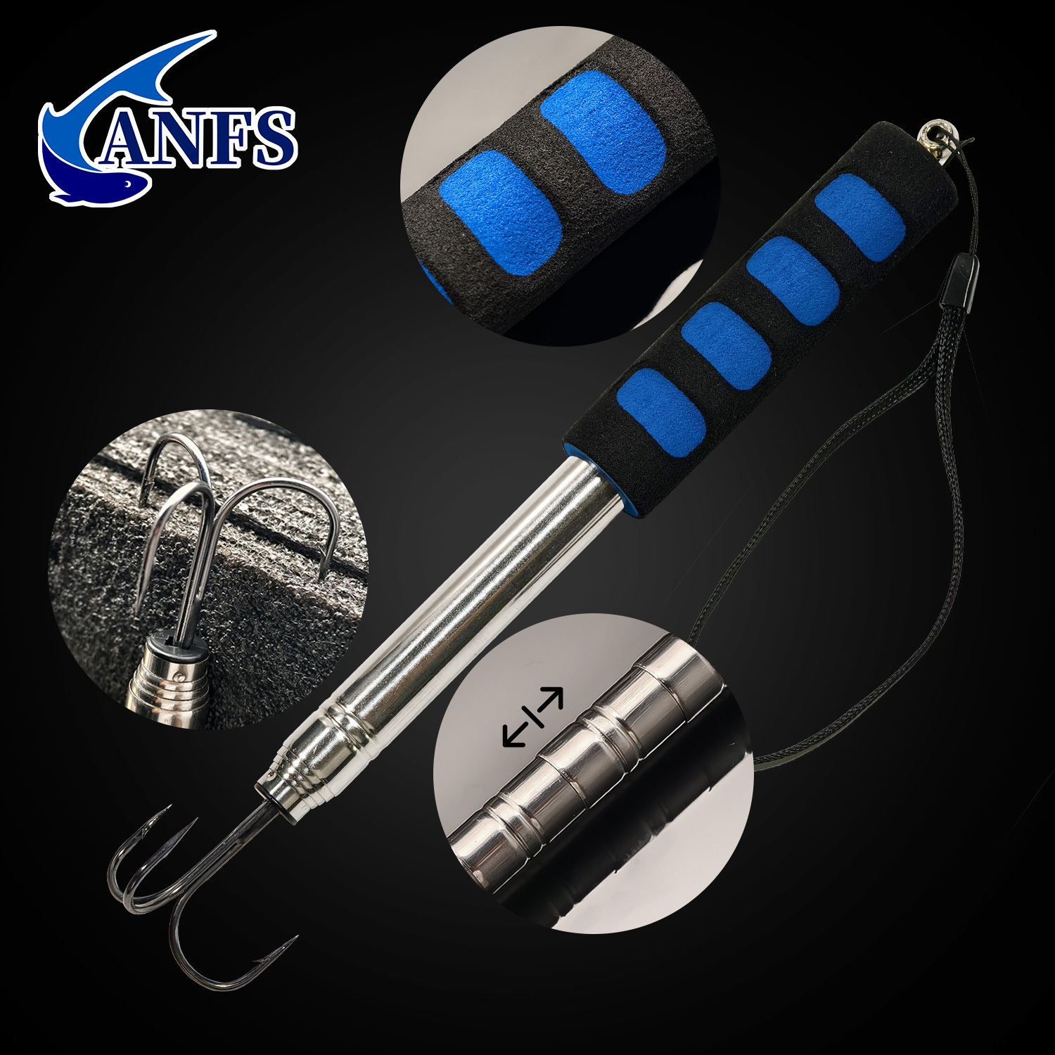 ANFS 1pcTelescopic Fishing Gaf - đánh giá và giá Saltwater Fishing Hook