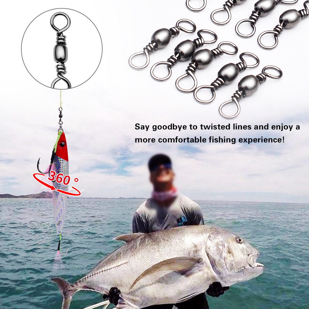100Pcs Fishing Swivels Connect - đánh giá và giá Saltwater Fishing Hook
