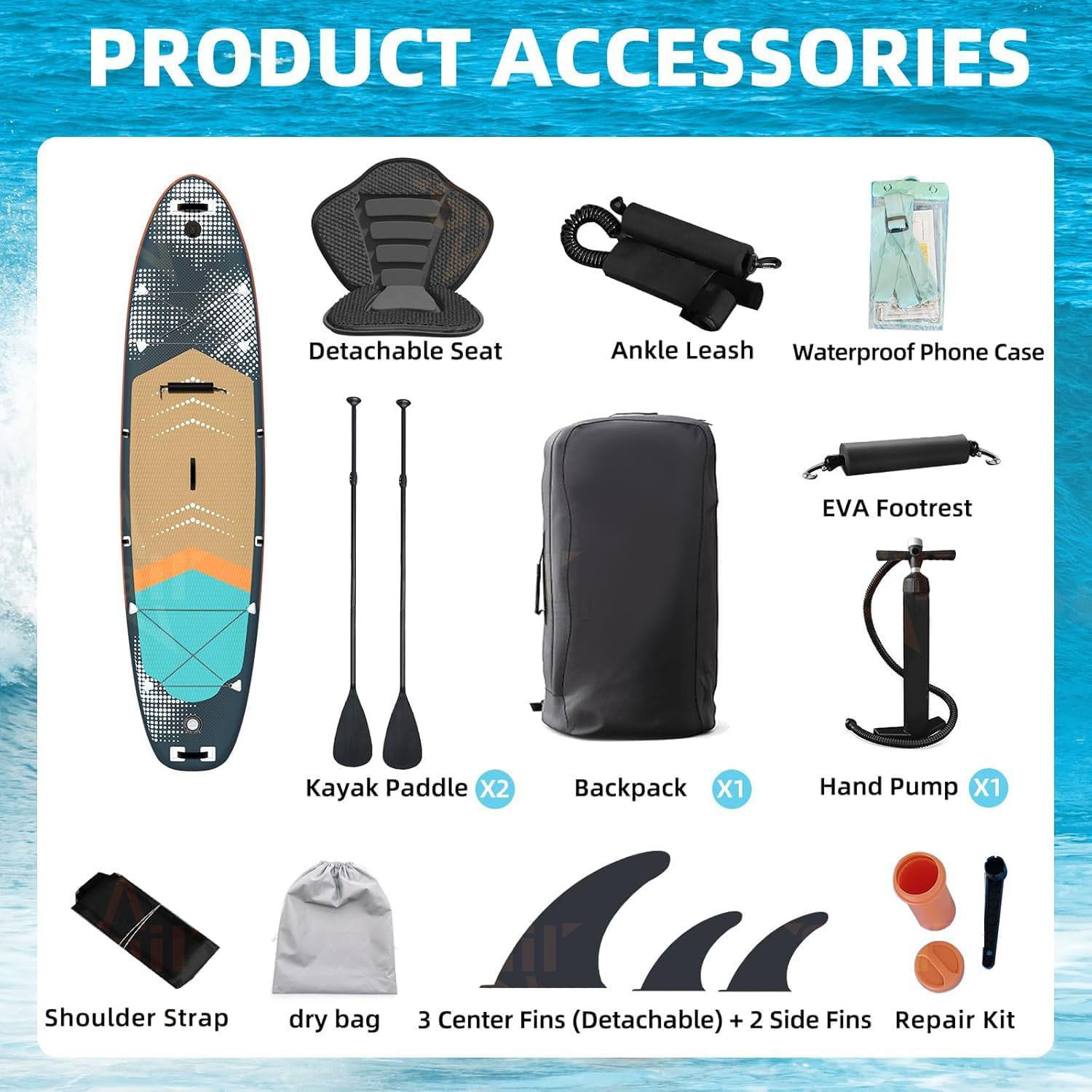 Multi-Purpose Inflatable Stand - đánh giá và giá Fishing Backpack