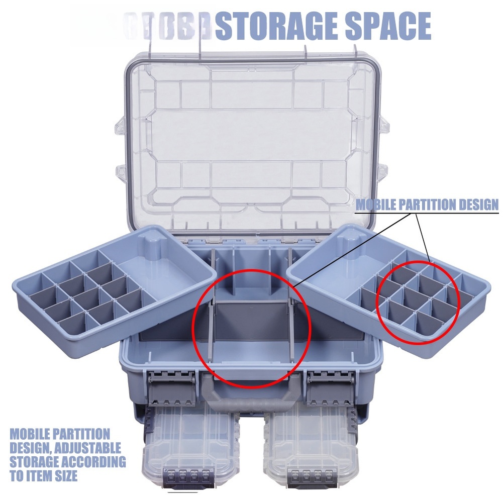 1pc Waterproof Double Layer Po - đánh giá và giá Fishing Equipment Box
