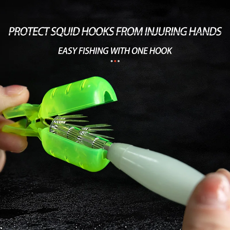 10Pcs/Lot Squid Jig Hook Cover - đánh giá và giá Fishing Equipment And Accessories