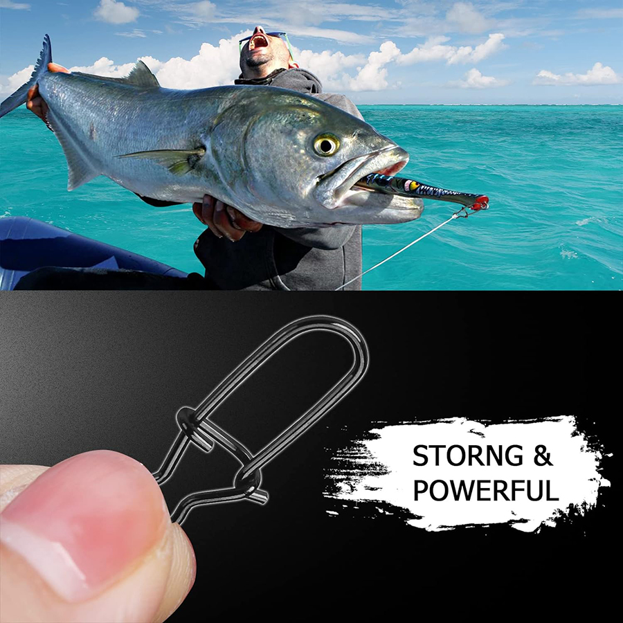 50Pcs Crankbait Snaps Stainles - đánh giá và giá Fishing Equipment And Accessories