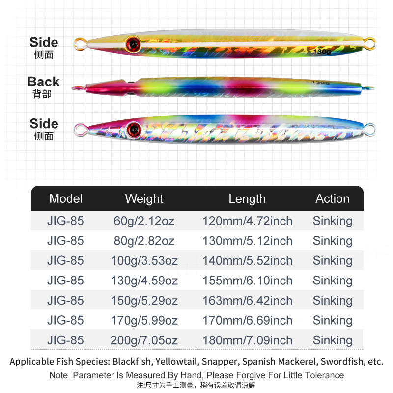 Nỗi Ám Ảnh 100G 130G 150G 170G - đánh giá và giá Saltwater Fishing Hook