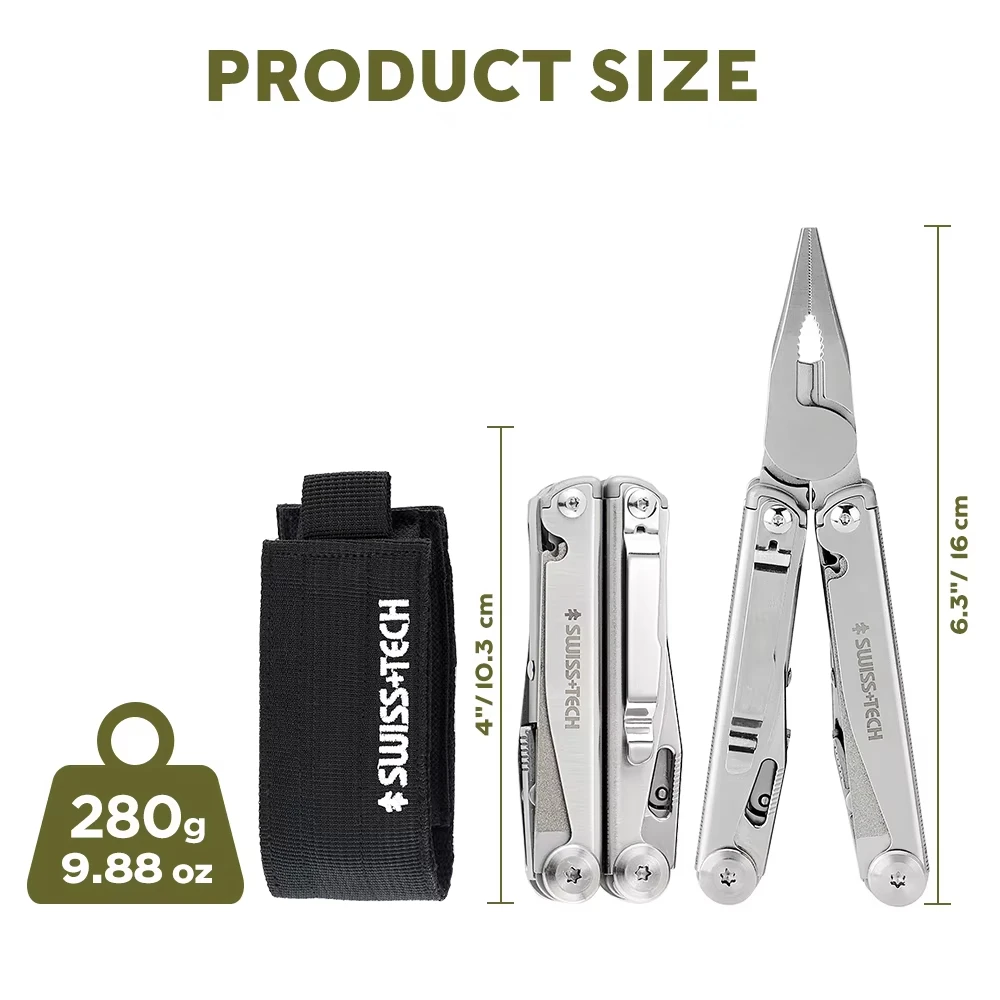 SWISS TECH 18 in 1 Multitool P - đánh giá và giá Fishing Equipment Box