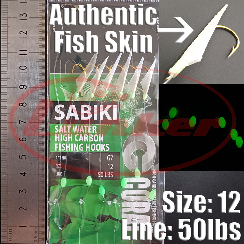 Lunker sabiki rig hooks lumino - đánh giá và giá Saltwater Fishing Hook